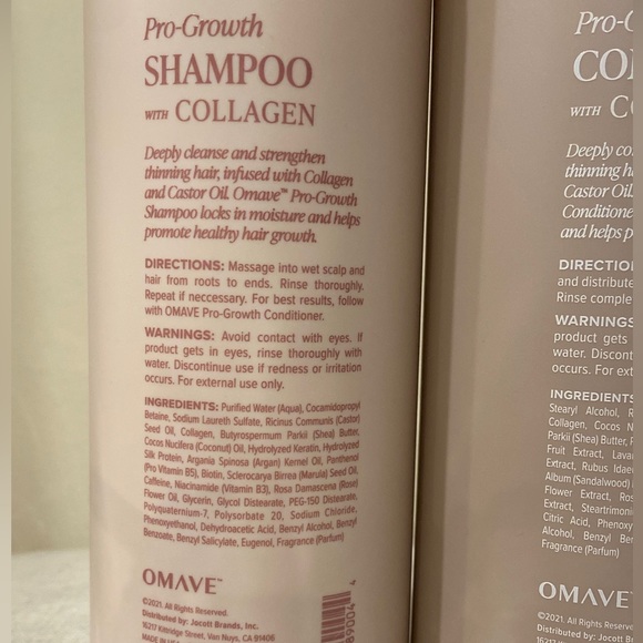 Omave Hair Omave Luxury Haircare Progrowth Shampoo Conditioner With
